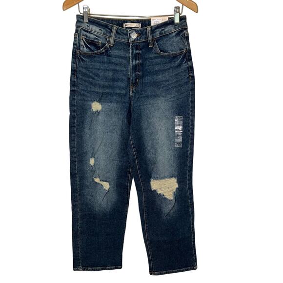 So Jeans Juniors 13 31 Baggy Dad Loose High Rise Shreds Straight Slouchy Relaxed - Picture 2 of 9